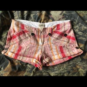 Plaid shorts